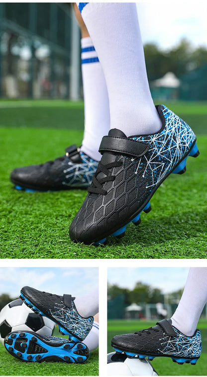 New Men Kids Soccer Shoes Cleats Match Grass Boys Professional Football Boots Ultralight Non-Slip Training Shoes Drop Shipping
