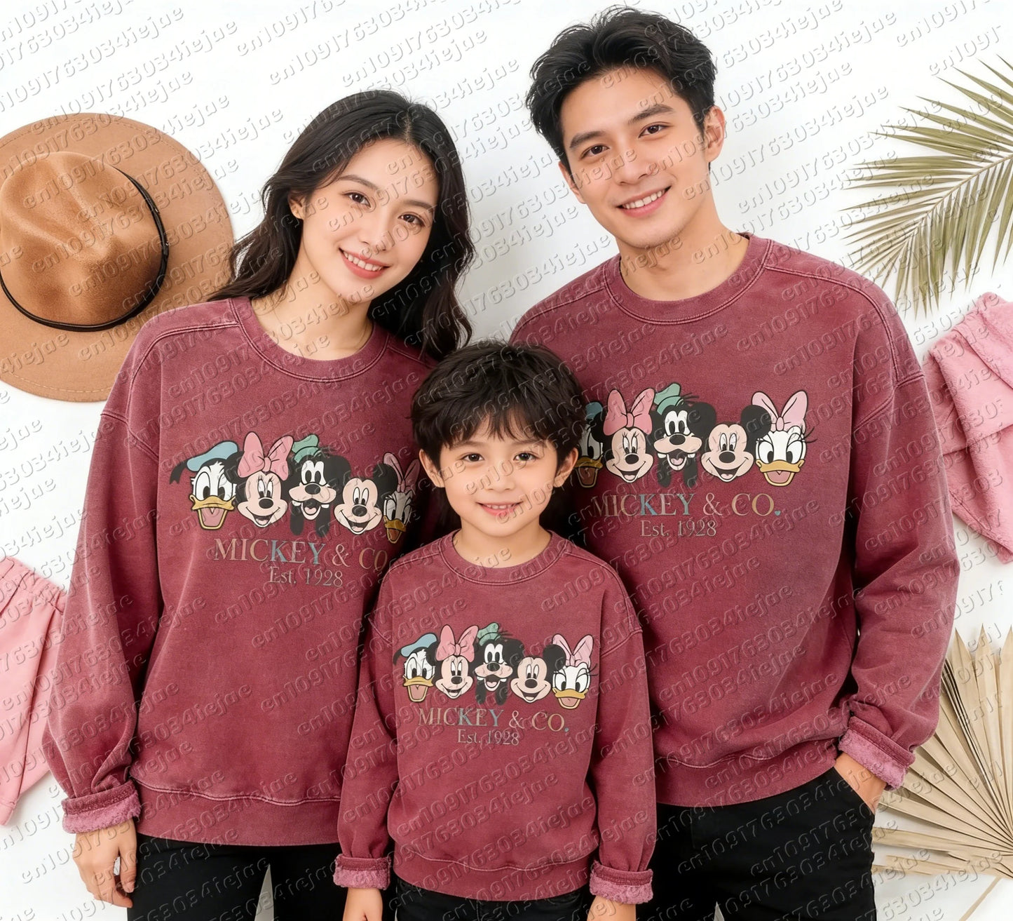 2026 Autumn Mickey Friends Peripheral Printed Hoodies Latest Fashion Sports Girls Spring Loose Couple Round-neck Hoodie