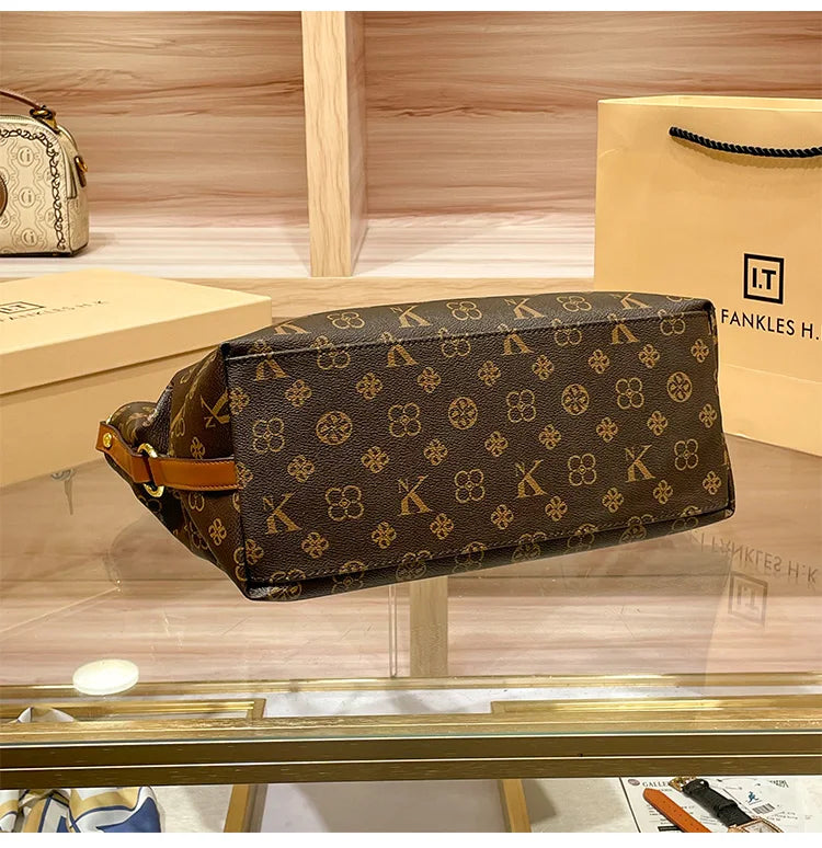 Ladies' light luxury handbag 2025 new high-end designer fashion retro handbag shoulder bag large capacity crossbody bag tote bag