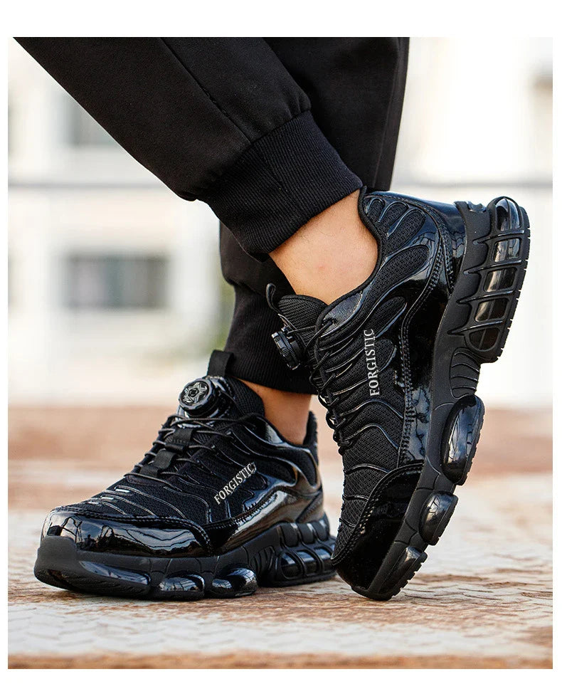 Fashion Safety Protective Shoes Men Safety Shoes Anti-smash Anti-puncture Work Shoes Steel Toe Men Comfortable Work Boots