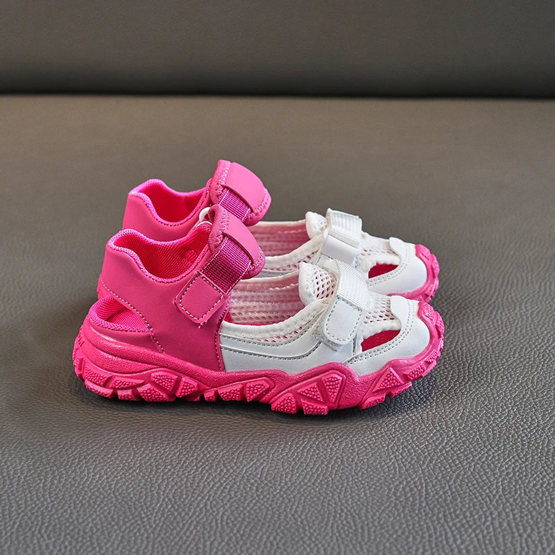 Children Shoes Sport Breathable Boys Sneakers Brand Kids Sandals for Girl Trainers PEclass Casual Child Flat Tennis Shoes E05313