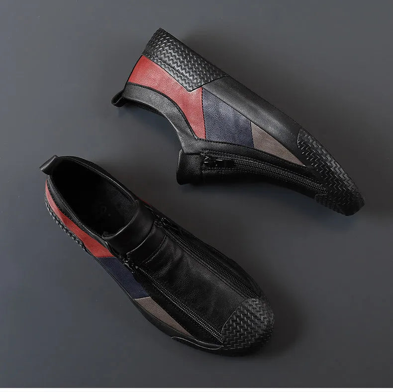 Handmade Leather Casual Shoes for Men Shoes Design Sneakers Man Comfortable Leather Shoes Men Loafers