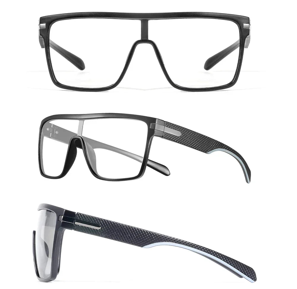 Fashion Photochromic Polarized Sunglasses Men Women Oversized Sun Glasses Male Night Vision Driving Goggles UV400