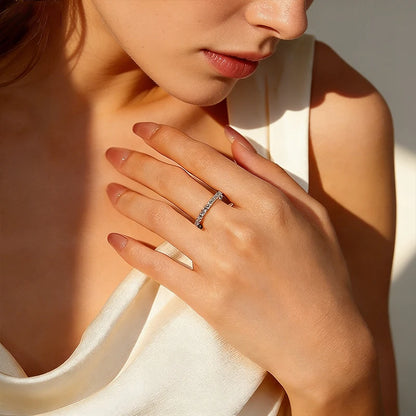 D Color 2mm Full Moissanite Diamond Ring for Women Sterling Silver 925 with Gold Plated Wedding Bridal Band Rings Jewelry