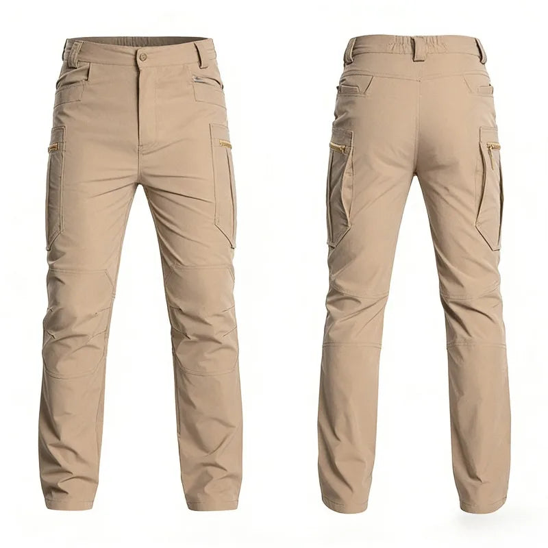 NewMen's Tactical Cargo Pants Waterproof Trousers with Multi Pockets for Outdoor Sports Hiking Hunting Fishing Work Casual Pants