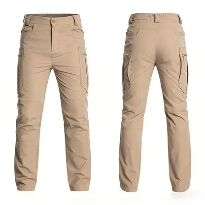 NewMen's Tactical Cargo Pants Waterproof Trousers with Multi Pockets for Outdoor Sports Hiking Hunting Fishing Work Casual Pants