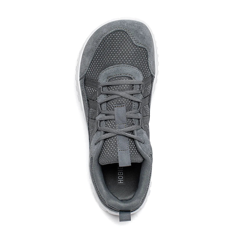 Unisex Wide Toe Sneakers Mesh Breathable Walking Shoes Non Slip Lace Up Sneakers
