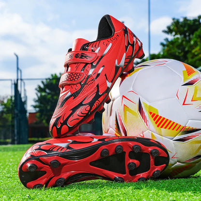 New Men Kids Football Boots Ultralight Boys Professional Soccer Shoes Cleats Non-Slip Match Grass Training Shoes Drop Shipping