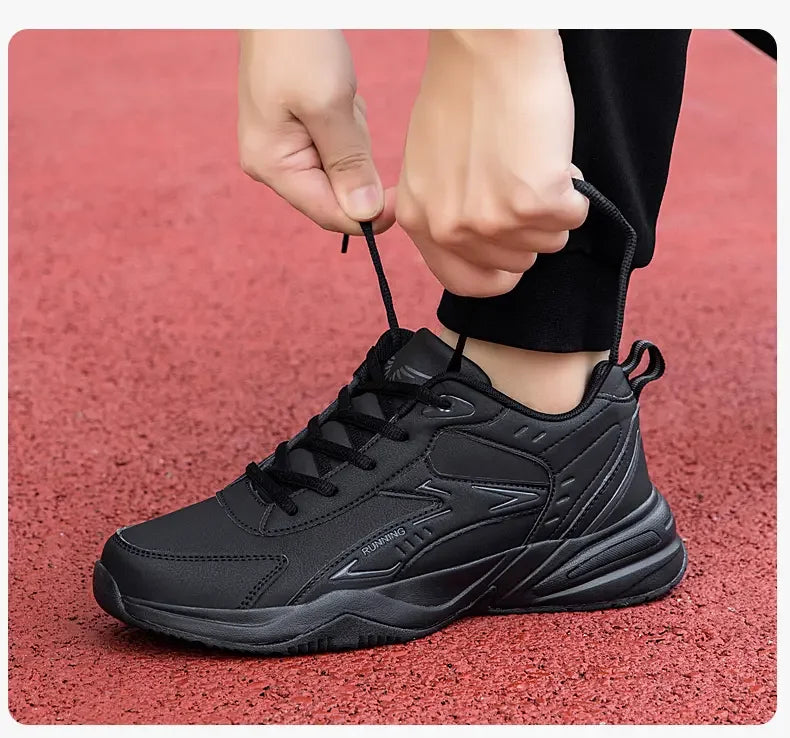 Tênis Chunky Masculino Sola Grossa Versátil 2025 Nova Tendência Cadarço de Malha Respirável Tênis Esportivo Casual Solas Macias Aumentadas