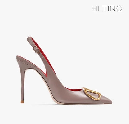 Fahion Slingback Black Comfortable Women Summer Shoes Very High Heel Sandals 2025 Trend for Wedding Party Dress