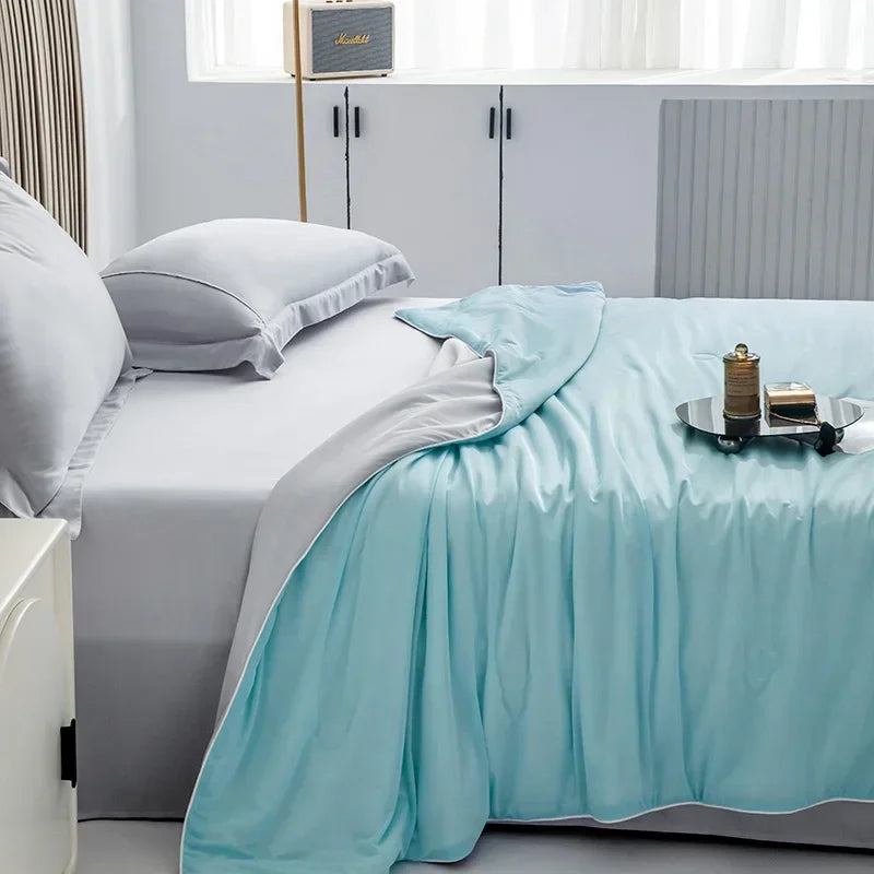 High Quality Cooling Blankets Smooth Air Condition Comforter Lightweight Summer Quilt with Double Side Cold  Cooling Fabric