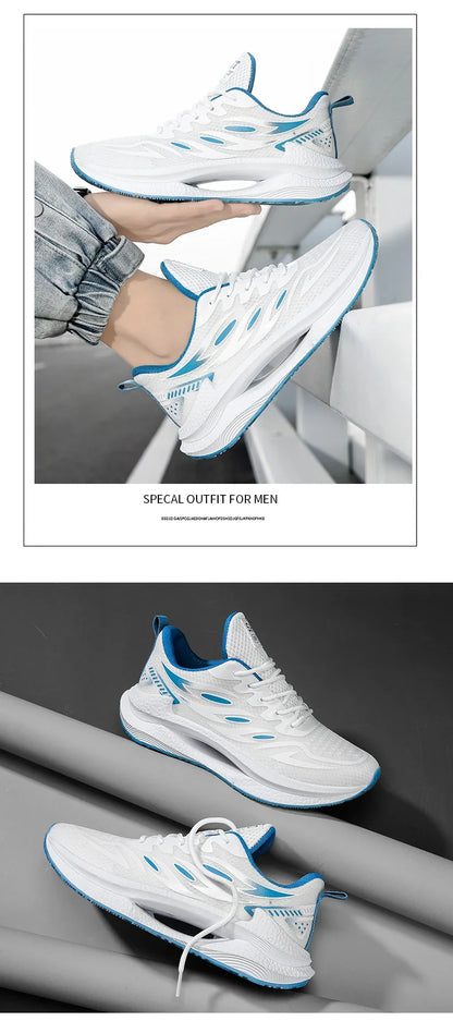 Men's Breathable Sports Shoes Spring New Mesh Casual Fashion Versatile Trendy Men's Shoes Summer Running Shoes Suitable for Outdoor Sports