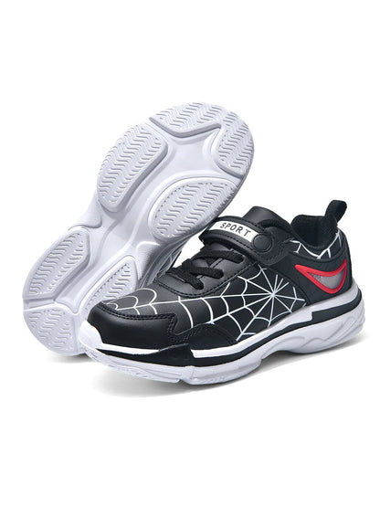 New children's shoes boys cartoon spider sneakers students casual light running shoes children's non-slip basketball shoes 26-38