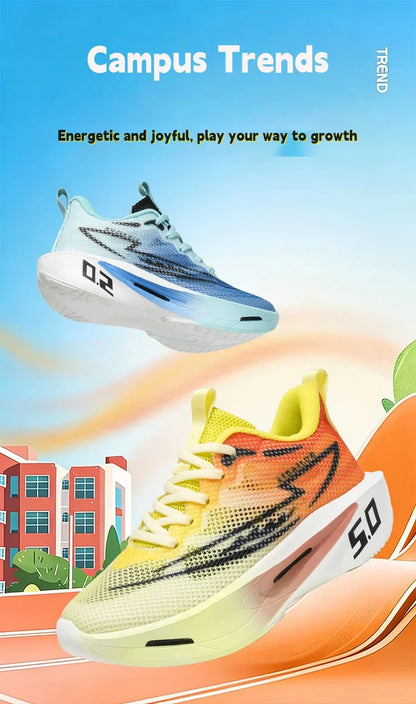 Single net children's shoes, boys' sports shoes, breathable girls' running shoes and outdoor basketball shoes in summer