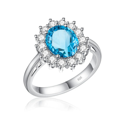 Princess Diana Gold Emerald Ring Women Oval Stone 8*10mm Trending Victoria Jewelry luxury Engagement Gift High Quality