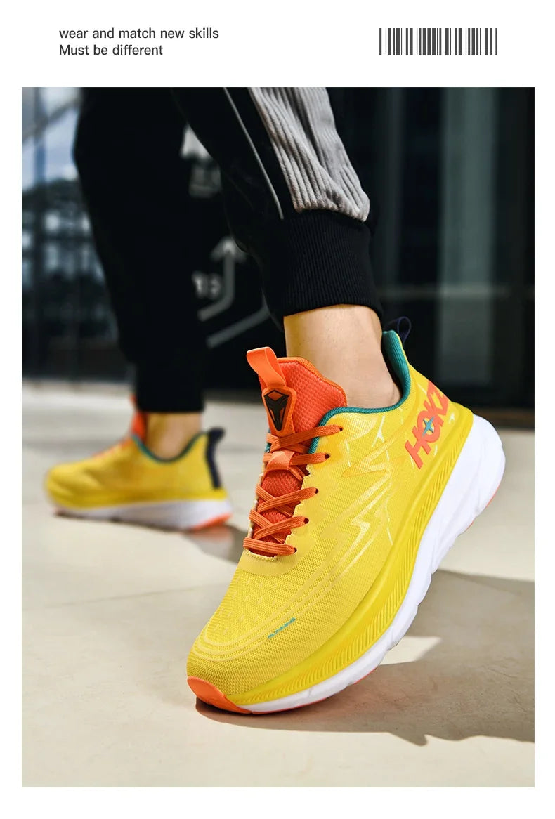 Men's Running Shoes Cushioning Outdoor Non-Slip Jogging Breathable Trainer Race Sneakers Luxury shoes Mesh Couple Off-road Shoes