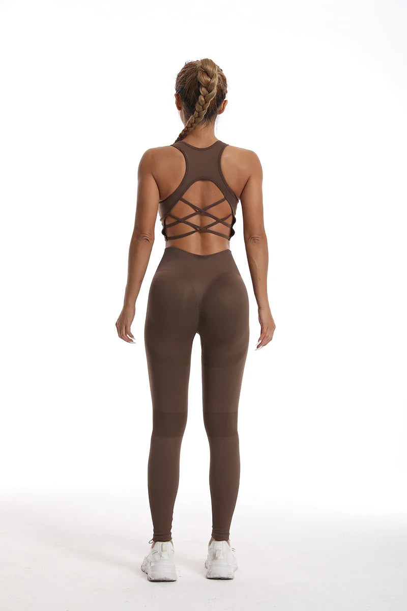 Women's tracksuit Fitness Yoga Sets Sportswear Workout Sports Bra+High Waist Leggings Gym Clothing Seamless Sports Suits