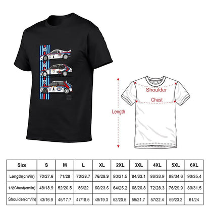 Lancia Martini trio T-shirt summer top graphics mens t shirts pack