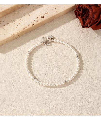 Elegant Pearls Beaded Bracelet 925 Sterling Sliver Sweet Shining Star CZ Bracelet For Women Fine Jewelry Gifts