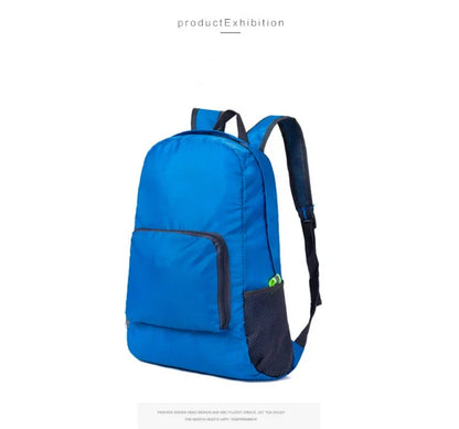 Unisex Foldable Backpack Travel Bag Lightweight Shoulder Backpacks Portable Outdoor Hiking Camping Sport Climbing Organizer Bags