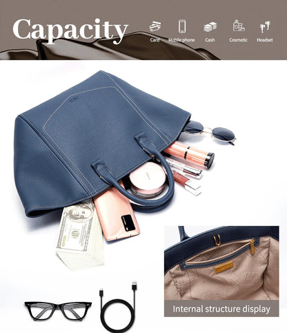 Tote Bag 2024 New Simple Hourglass Bag with Removable Shoulder Strap Business Wallet