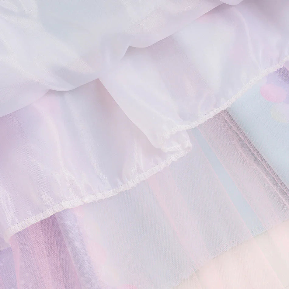 Children's Candy Dress Candy Princess Cosplay Costume Purim Carnival Party Fancy Dress Dress with Candy Hat Suit Prom Costume