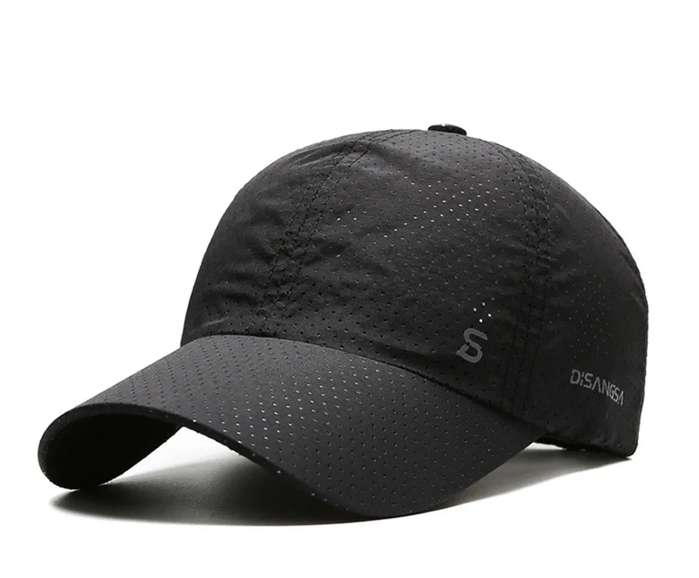 Men Women Mesh Moisture-Waging Quick Dry Baseball Cap Male Summer Female Originality Adjustable Breathable Sun Visor Fishing Hat