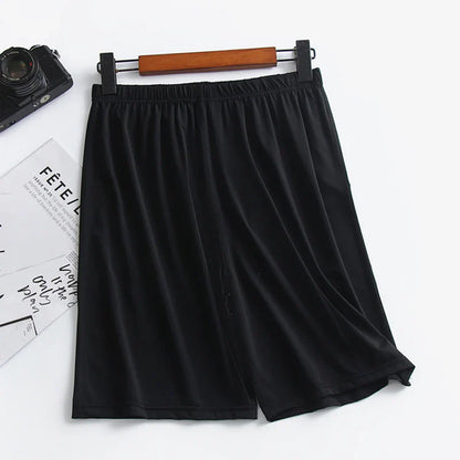 Ice Silk Summer Large Size Men's Shorts Modal Casual Sleep Pants Thin Cool Loose Shorts Sleepwear Mens Sleep Bottoms Homewear