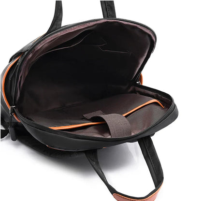 Laptop backpack with multiple pockets, adjustable shoulder straps, zipper closure, multi-purpose, school backpack