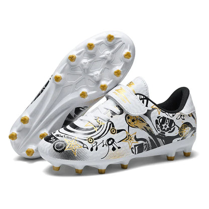 Children's Soccer Shoes Cleats Sneakers FG Sport Non-Slip Kids Football Boots Training Match Boys Youth Professional Shoes New
