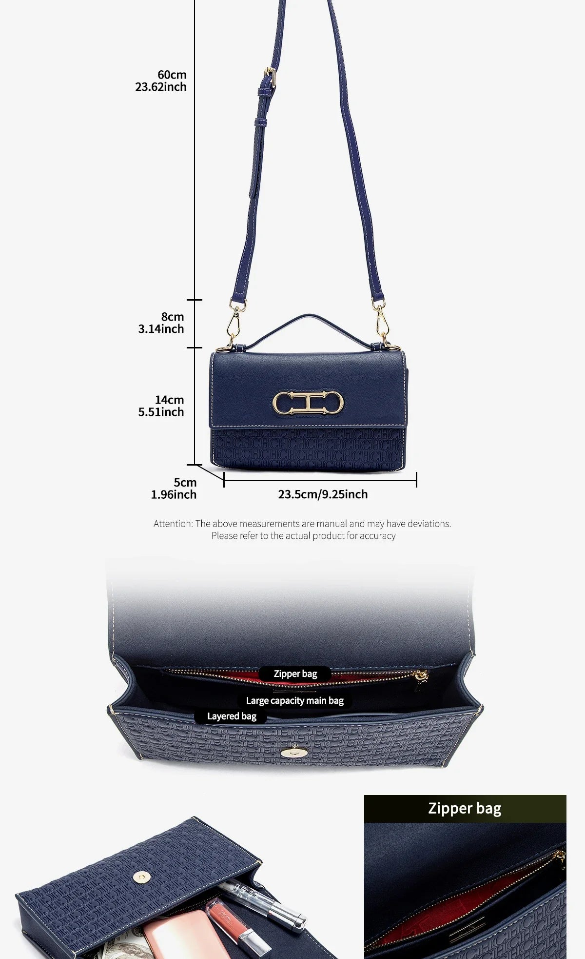 Crossbody Bag Brand Women's Bag Letter Print Leather Compact Elegant Handbag Tote Bag Exquisite Fashion Women's Bag