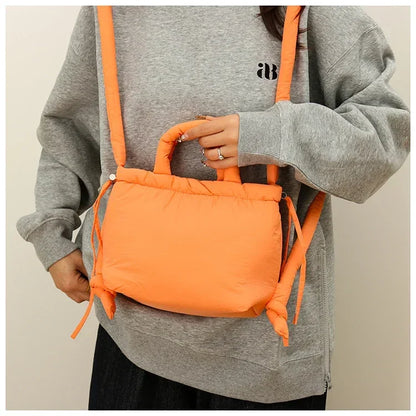 Colorful Nylon Small Square Shoulder and Crossbody Bags Super Cool Simple Versatile Handbags for Women 2024 Casual Hot Sale