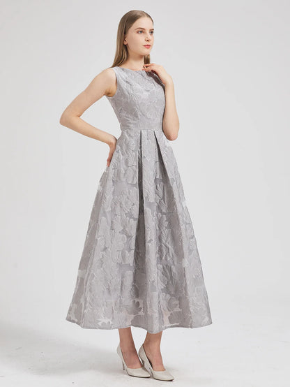 Women New Fashion Organza Embroidery Elegant Long Dress Summer Sleeveless Dresses Lady Holiday Evening Prom Vestido