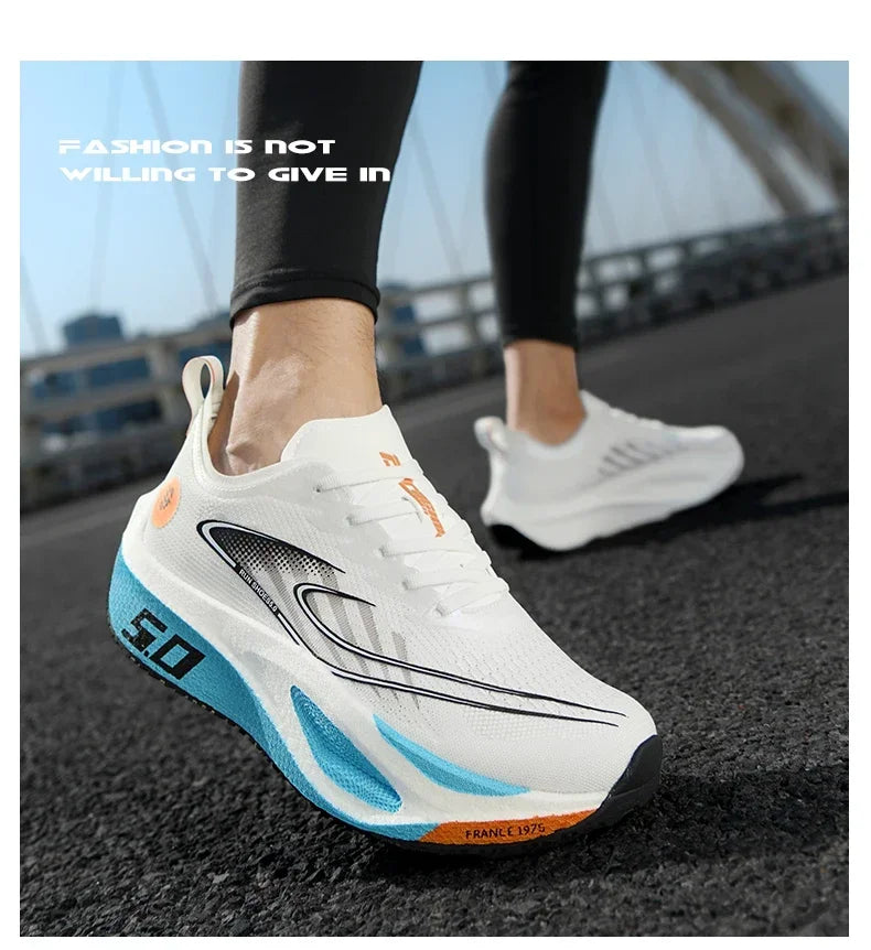Carbon Plate Running Shoes Professional Marathon Racing Lightweight Bounce Cushion Breathable Sports Sneakers