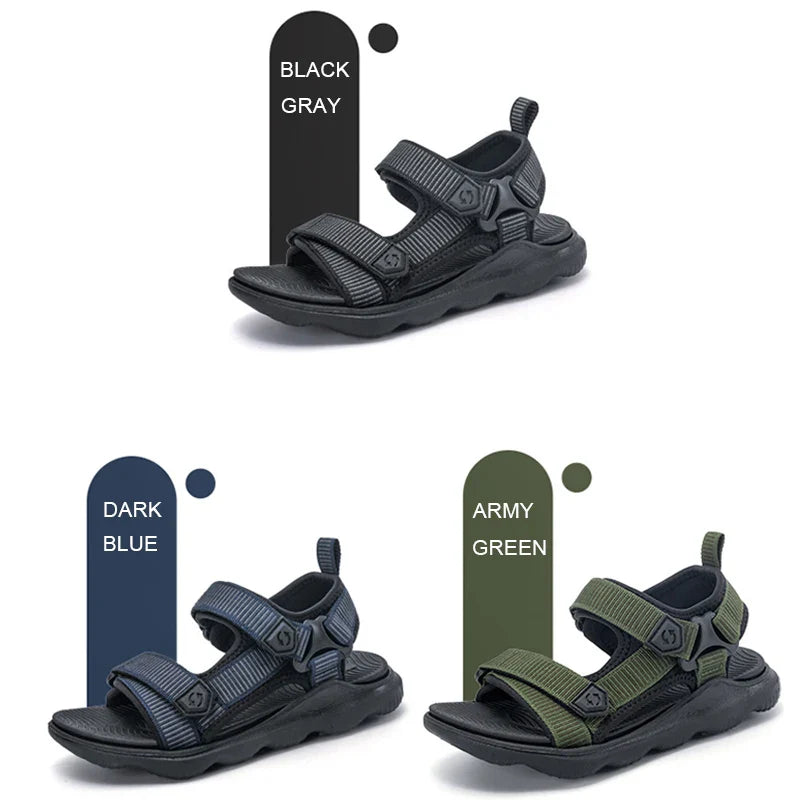 Boys Sports Sandals Soft Rubber Sole Non Slip Lightweight Breathable Kids Summer Outdoor Beach Running Casual Shoes 30-38