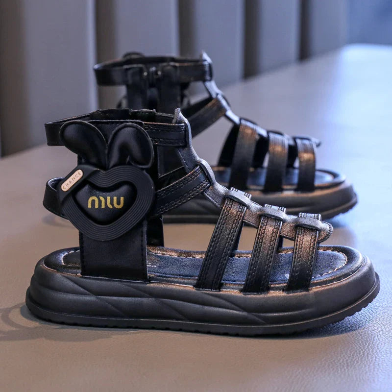 2026 Fashion Kids Sandals Children's Design Hollow-out Multicolor Sport Sandals Soft Flat Strappy Sandals Girls Cute Beach Shoes