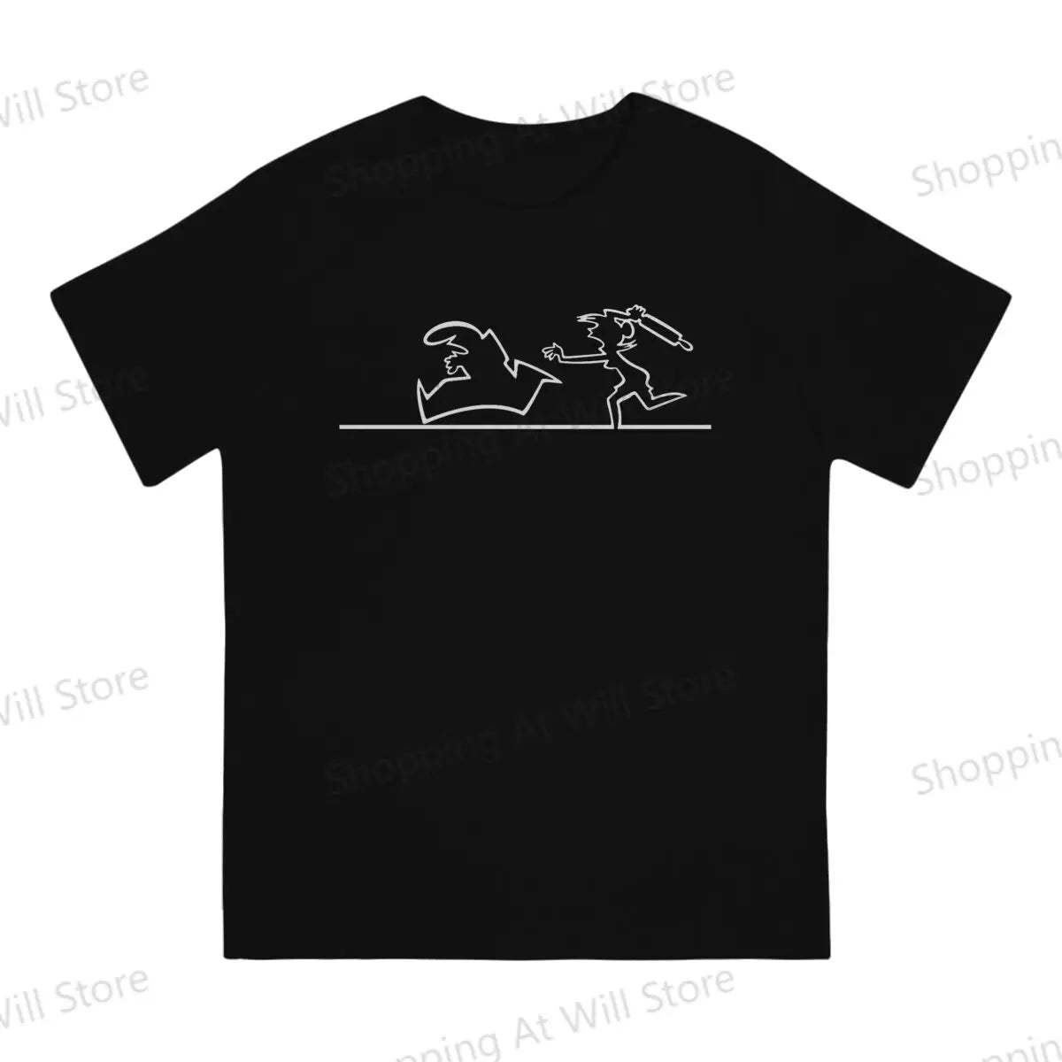 men's and women's casual T-shirts La Linea The Line Osvaldo Cavandoli TV Round neck short sleeved T-shirt Street Clothing S-6XL