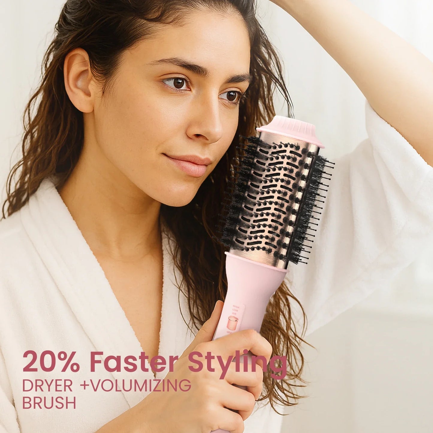 Professional Blowout Hair Dryer Brush Dryer and Volumize Hot Air Brush for Women Curling Irons Styler Electric Brushes