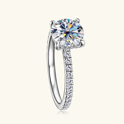 2CT Moissanite Engagement Wedding Ring for Women 925 Sterling Silver Rings Promise Finger Jewelry Sparking Lab Diamond 8mm