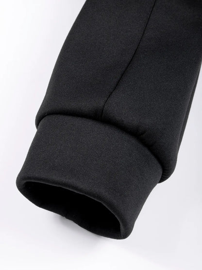 New Men's Casual Sportswear Autumn Solid Color Daily Sweatshirts Sweatpants Jogging Tracksuit Zipper Hooded Jacket and Pants Set