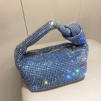 Rhinestones Evening bag silver Crystal Bags for Women Purses and Handbags Luxury Designer banquet bag