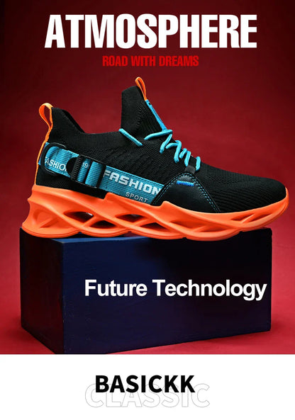 Tênis Masculino de Malha Respirável Casual Sapatos Masculinos Unissex Leve Macio Sola Grossa Buraco Sapatos de Casal Tênis Atlético Sapatos Femininos