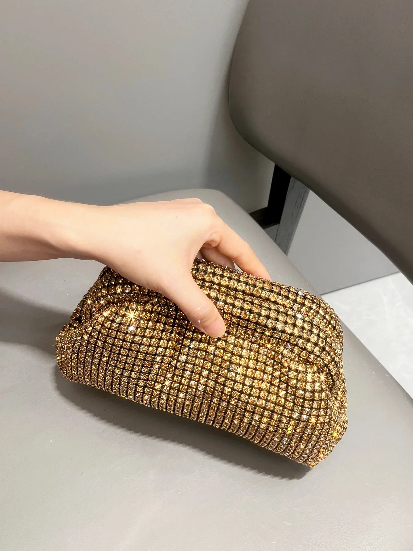 Luxury Designer Rhinestones Clutch Purse Bag for women handle bag Shoulder Bag Purse evening bag banquet bag