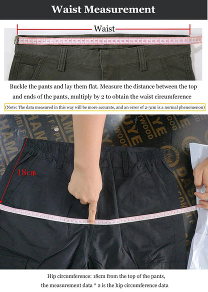 2024 Men's Tactical Pants City Casual Cargo Trousers Waterproof Multi-pocket Wear-Resistant Outdoor Training Work Male Trousers