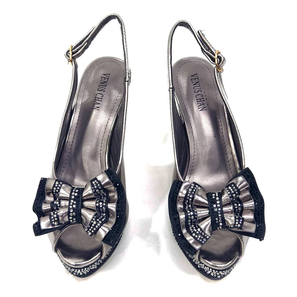 Italian Design Fashion Style Ladies Shoes With Matching Bag Set 2024 Nigerian Shoes and Bag Set in Wine Color