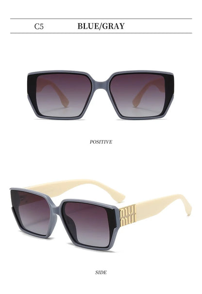 Designer Sunglasses for Women and Men Stylish Square Luxury Glasses Unisex Trend Vintage Shades UV400