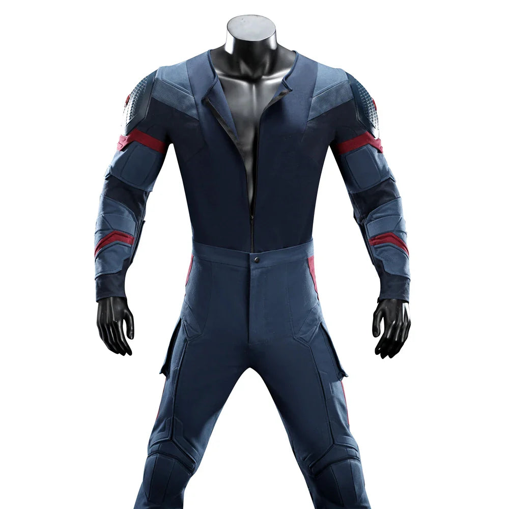 High Quality Adult Superhero Captain Steven Rogers Cosplay Costume Battle Uniform Costume  Halloween Carnival Helmet Boots