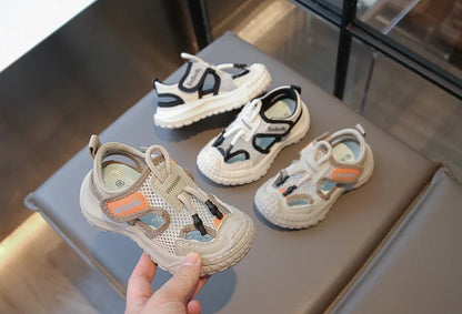 Kids Sport Sandals Summer Outdoor Casual Shoes Soft Breather Anti-slip Children Sneakers Unisex Boys Girls Close-toed Sandals