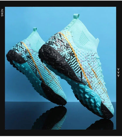 Refreshing Breathable Feet Children's Non-slip Fashion Casual Sports Shoe Youth Soccer Shoes Indoor Outdoor Grass Training Shoes