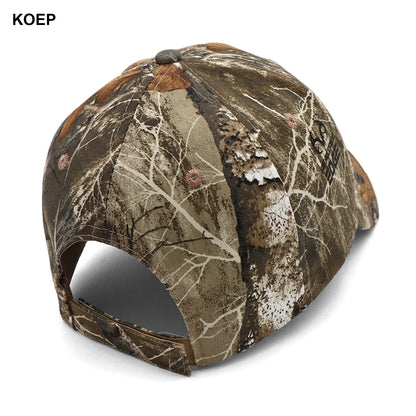 Baseball Cap Fishing Caps Men Outdoor Hunting Camouflage Jungle Hat 3D Deer Embroidery